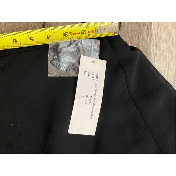 Teri Jon by Rickie Freeman NWT Black Layered Maxi Ruffle Long Skirt, Size 10 - Picture 7 of 12